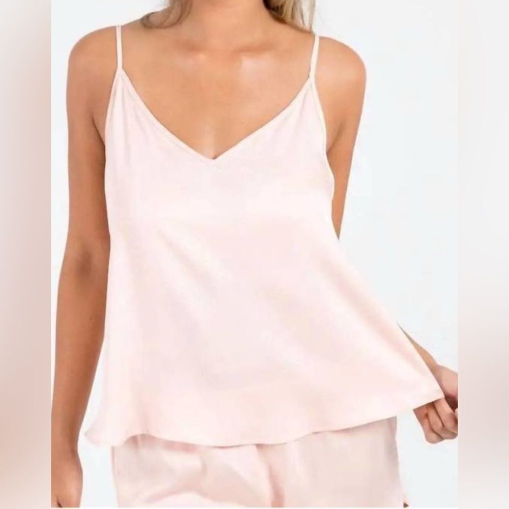 Ettitude Sateen Camisole - Cloud Pink Size Small NWT